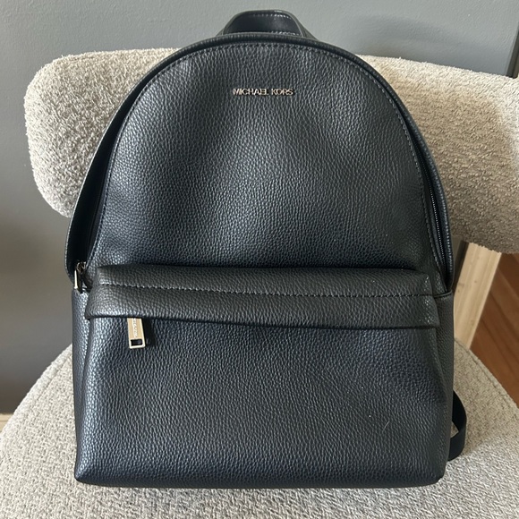 NWT Michael Kors Black Slater Backpack - Picture 4 of 4